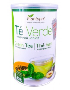 Té Verde con Papaya + Ciruela Instantaneo 200gr - PlantaPol 